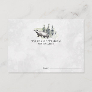 Babyduschratenkarte für Landtiere Begleitkarte