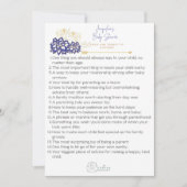 Babyduschratenkarte lila Thema Dankeskarte (Vorderseite)