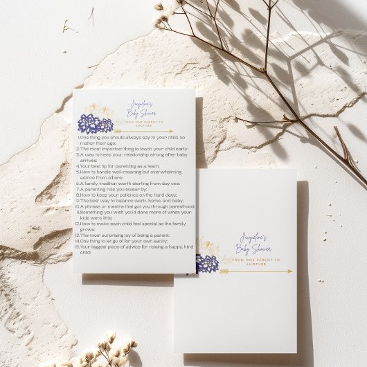 Babyduschratenkarte lila Thema Dankeskarte