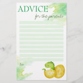 Babyduschratenkarte Schlüpfen bald Dino Ei Briefpapier (Vorderseite)