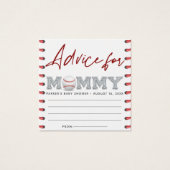 Babyduschratenkarten | Baseball-Babydusche (Vorderseite)