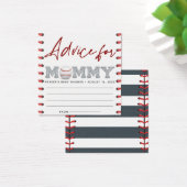 Babyduschratenkarten | Baseball-Babydusche (Schreibtisch)