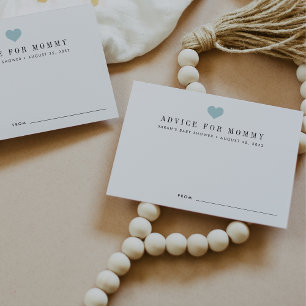 Babyduschratenkarten   Blau Hinweiskarte