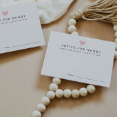 Babyduschratenkarten | Blüte Hinweiskarte