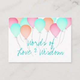 Babyduschratenkarten Hinweiskarte