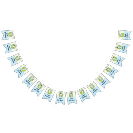 Babyduschschale in einem Baum/Blau, Frack-Banner Wimpelkette