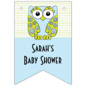 Babyduschschale in einem Baum/Blau, Frack-Banner Wimpelkette (Erste Fahne)