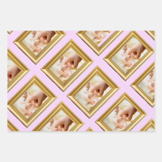 Babyduschschenpapier, Matte 19" x 29" Geschenkpapier Set (Vorderseite 3)