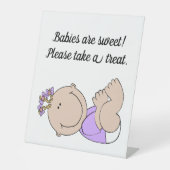 Babyduschschilder Sockelschild (Vorderseite)