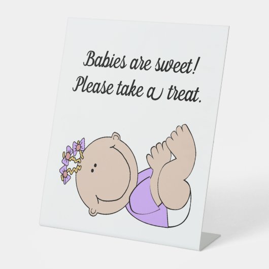 Babyduschschilder Sockelschild (Vorderseite)