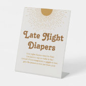 Babyduschsignatur, Party-Dekorationszeichen Sockelschild (Vorderseite)