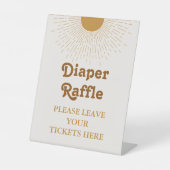 Babyduschsignatur, Windelrumpf-Dekorationszeichen Sockelschild (Vorderseite)