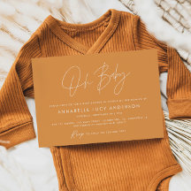 Babyduschskript für modernen Senf