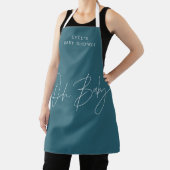 Babyduschskript modern aquamarin elegant schürze (InSitu)