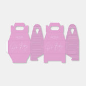 Babyduschskript, modern, cerise rosa geometrisch geschenkschachtel (Ungefaltet)