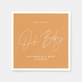 Babyduschskript, modern orange serviette (Vorderseite)