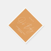 Babyduschskript, modern orange serviette (Ecke)