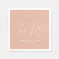 Babyduschskripte, modern, rosa und elegant