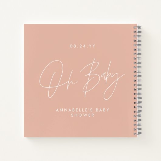 Babyduschskripte Notizblock (Rückseite)