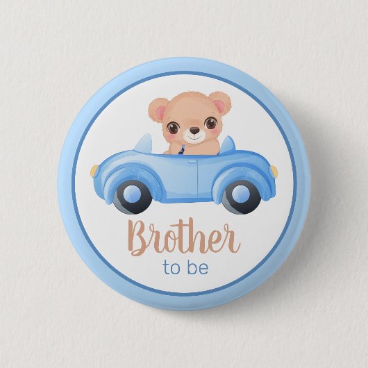 Babyduschtaste für Bärenjunge Button (Vorderseite)