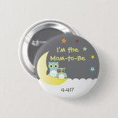 Babyduschtaste für Junge Mutter Button (Vorne & Hinten)