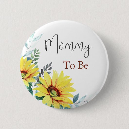 Babyduschtaste "Mommy To Be" Button (Vorderseite)