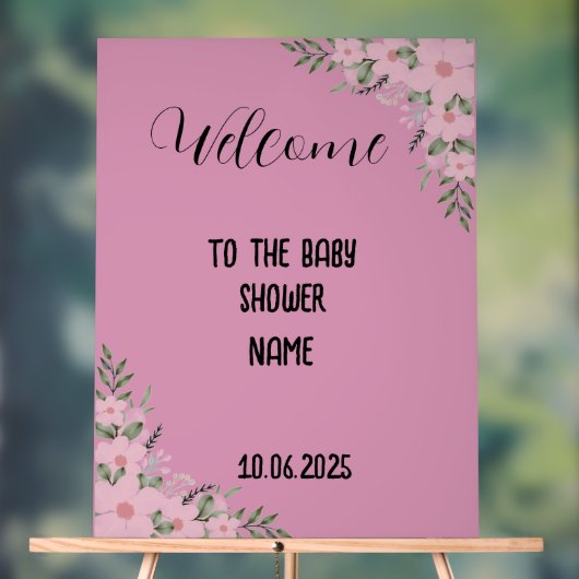 Babyduschtenschild Acrylschild (Neutral)