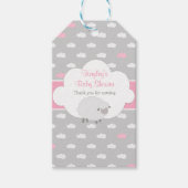 Babyduschteppiche (Fluffy Sheep & Cloud) Geschenkanhänger (Vorderseite)