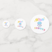 Babyduschtisch Confetti Konfetti (Vorderseiten)