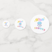 Babyduschtisch Confetti Konfetti (Rückseiten)