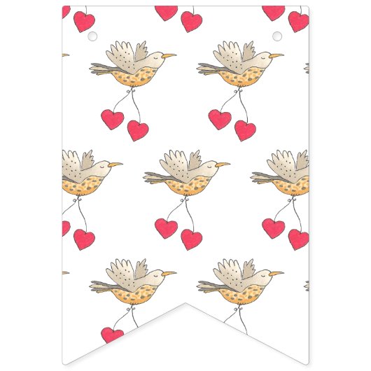 Babyduschvögel Wimpelkette (Zweite Fahne)