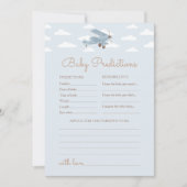 Babyduschvorhersage und Ratenkarte Einladung (Vorderseite)