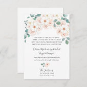 Babyduschvorrichtung Begleitkarte (Vorne/Hinten)