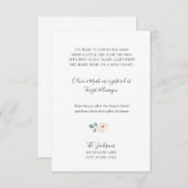 Babyduschvorrichtung Begleitkarte (Vorne/Hinten)