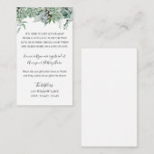 Babyduschvorrichtung Begleitkarte (Vorne/Hinten)