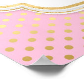 Babyduschzeichen der Afrikanerin Poster (Ecke)