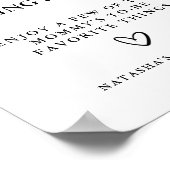 Babyduschzeichen der modernen Mommy's Craving Stat Poster (Ecke)