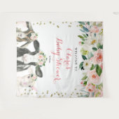 Babyduschzeichen für Landtiere Wandteppich (Vorderseite (Horizontal))