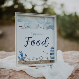 Babyduschzeichen für Nautic Food Poster