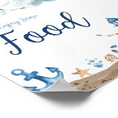 Babyduschzeichen für Nautic Food Poster (Ecke)