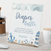 Babyduschzeichen für Nautische Windeln Sockelschild (In Situ)