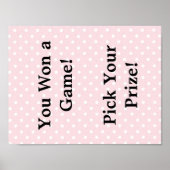 Babyduschzeichen Poster (Vorne)