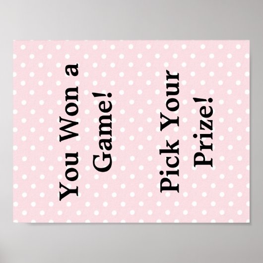 Babyduschzeichen Poster (Vorne)