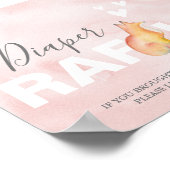 Babyduschzeichen von Woodland Fox Diaper Poster (Ecke)