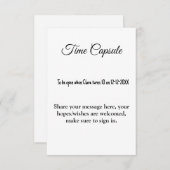 Babyduschzeit Kapsel mit Namen und Text (Vorne/Hinten)