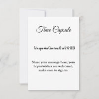 Babyduschzeit Kapsel mit Namen und Text