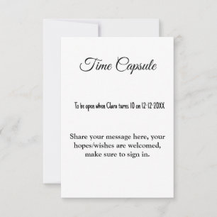 Babyduschzeit Kapsel mit Namen und Text