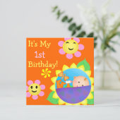 Babyeinladung Einladung (Stehend Vorderseite)