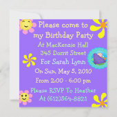 Babyeinladung Einladung (Rückseite)