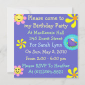 Babyeinladung Einladung (Rückseite)